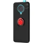 Чехол Auto Focus C-KU 360 Rotating Ring для Xiaomi Redmi K30 Pro черно-золотой
