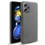 Чехол накладка Textile leather саse для Xiaomi Note 11t Pro / 11T Pro Plus синий