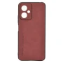 Шкіряний чохол - накладка Fanoya для Xiaomi Redmi Note 12 (China) чорний