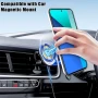 Силіконовий чохол накладка Clear Case для Xiaomi Redmi Note 13 4G з металевим кільцем тримачем та захистом для камери фіолетовий