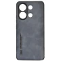 Кожаный чехол - накладка X&E для Xiaomi Redmi Note 13 4G с металлической вставкой