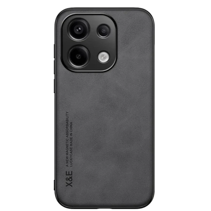 Шкіряний чохол - накладка X&E для Xiaomi Redmi Note 13 Pro 4G / Poco M6 Pro 4G з металевою вставкою