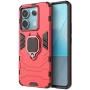 Чехол накладка Ricco Black Panther Armor для Xiaomi Redmi Note 13 Pro 5G / Poco X6 красный