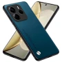 Кожаный чехол - накладка CODE Tactile Experience для Xiaomi Redmi Note 14 4G зеленый