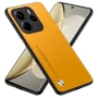 Кожаный чехол - накладка CODE Tactile Experience для Xiaomi Redmi Note 14 4G зеленый
