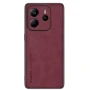 Кожаный чехол - накладка Fanoya для Xiaomi Redmi Note 14 4G коричневый