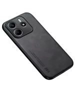 Шкіряний чохол - накладка X&E для Xiaomi Redmi Note 14 5G з металевою вставкою