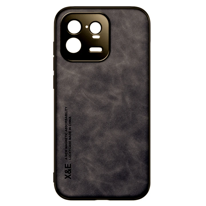 Шкіряний чохол - накладка X&E з металевою вставкою для Xiaomi 13 Pro