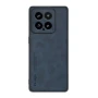 Кожаный чехол - накладка Fanoya для Xiaomi 14 черный