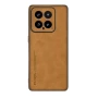 Кожаный чехол - накладка Fanoya для Xiaomi 14 черный