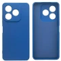Матовый чехол накладка Silicone Matted для ZTE Axon 60 синий