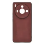 Кожаный чехол - накладка Fanoya для ZTE nubia Z50S Pro серый