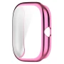 Силиконовый чехол с защитой на экран для Xiaomi Amazfit GTS 4 Mini розовый
