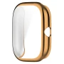 Силиконовый чехол с защитой на экран для Xiaomi Amazfit GTS 4 Mini розовый