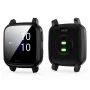 Силиконовый чехол для Garmin Venu Sq / Venu Sq 2 с защитой на экран чёрный