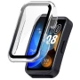 Чехол с защитным стеклом Protective Cover with Glass для Huawei Band 8 / Band 9 чёрный