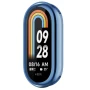 Силиконовый чехол для Xiaomi Mi Band 8 с защитой на экран синий