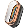 Силиконовый чехол для Xiaomi Mi Band 8 с защитой на экран синий