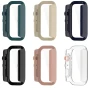 Чохол із захисним склом Protective Cover with Glass для Xiaomi Smart Band 9 Active​​ з кнопками зелений
