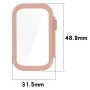 Чохол із захисним склом Protective Cover with Glass для Xiaomi Smart Band 9 Active​​ з кнопками зелений