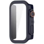 Чохол із захисним склом Protective Cover with Glass для Xiaomi Smart Band 9 Active​​ з кнопками зелений