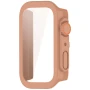 Чохол із захисним склом Protective Cover with Glass для Xiaomi Smart Band 9 Active​​ з кнопками зелений