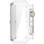 Чохол із захисним склом Protective Cover with Glass для Xiaomi Smart Band 9 Active​​ з кнопками зелений