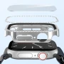 Защитный чехол со стеклом для Apple Watch Series 10 42mm с камешками синий