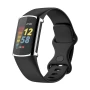 Силиконовый чехол Protective Cover для Fitbit Charge 5 / 6 с защитой на экран синий