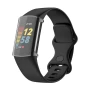Силиконовый чехол Protective Cover для Fitbit Charge 5 / 6 с защитой на экран синий