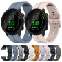 Ремешок Silicone для Amazfit GTR Mini 20mm с пластиковой застежкой тёмно-зелёный
