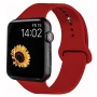 Ремешок Silicone для Apple Watch 42/44 mm  темно-малиновый
