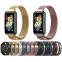 Металевий ремінець Milanese Magnetic для Huawei Band 7 зі шпильками рожевий