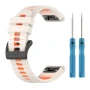 Ремінець Sport Silicone Dual Color для смартгодинників Garmin Fenix 8 43mm, 20мм зеленим з чорним