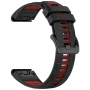 Ремінець Sport Silicone Dual Color для Garmin Fenix 8 51mm / Tactix 8 51mm, 26mm​​ білий з чорним