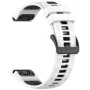 Ремінець Sport Silicone Dual Color для Garmin Fenix 8 51mm / Tactix 8 51mm, 26mm​​ білий з чорним