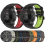 Ремінець Sport Silicone Dual Color для Garmin Instinct 3 45mm / 50 mm / Fenix 8 47mm​​ зі шпилькою чорно-сірий