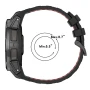 Ремінець Sport Silicone Dual Color для Garmin Instinct 3 45mm / 50 mm / Fenix 8 47mm​​ зі шпилькою чорно-сірий