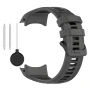 Ремінець Sport Silicone Dual Color для Garmin Instinct 3 45mm / 50 mm / Fenix 8 47mm​​ зі шпилькою чорно-сірий