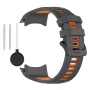 Ремінець Sport Silicone Dual Color для Garmin Instinct 3 45mm / 50 mm / Fenix 8 47mm​​ зі шпилькою чорно-сірий