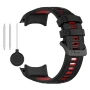 Ремінець Sport Silicone Dual Color для Garmin Instinct 3 45mm / 50 mm / Fenix 8 47mm​​ зі шпилькою чорно-сірий