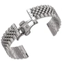 Металлический ремешок Stainless Steel для Garmin Forerunner 165, 20mm серебряный