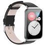 Элегантный кожаный ремешок для Huawei Watch Fit 2 с классической защелкой белый