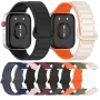 Ремінець Silicone Magnetic для смартгодинників Huawei Watch Fit 3 бордовий з чорним
