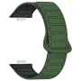 Ремешок Silicone Magnetic для смарт-часов Xiaomi Smart Band 9 Pro зеленый