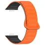 Ремінець Silicone Magnetic для смартгодинників Huawei Watch Fit 3 бордовий з чорним