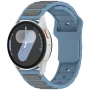 Ремінець Silicone Magnetic Hybrid Flex для смартгодинників Samsung Galaxy Watch FE 40mm / Watch 7 / 6 / 5, 20mm сірий з чорним