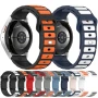 Ремінець Silicone Magnetic Hybrid Flex для смартгодинників Samsung Galaxy Watch FE 40mm / Watch 7 / 6 / 5, 20mm сірий з чорним