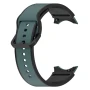 Силиконовый ремешок Silicone Dual Color для смарт часов Samsung Galaxy Watch 6 / 5 / 4, 22mm черно-белый