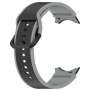 Силиконовый ремешок Silicone Dual Color для смарт часов Samsung Galaxy Watch 6 / 5 / 4, 22mm черно-белый